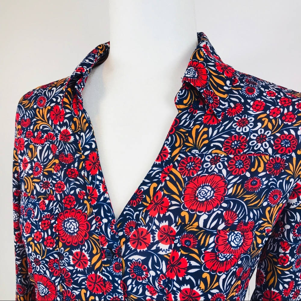 Express Floral print Portofino Shirt